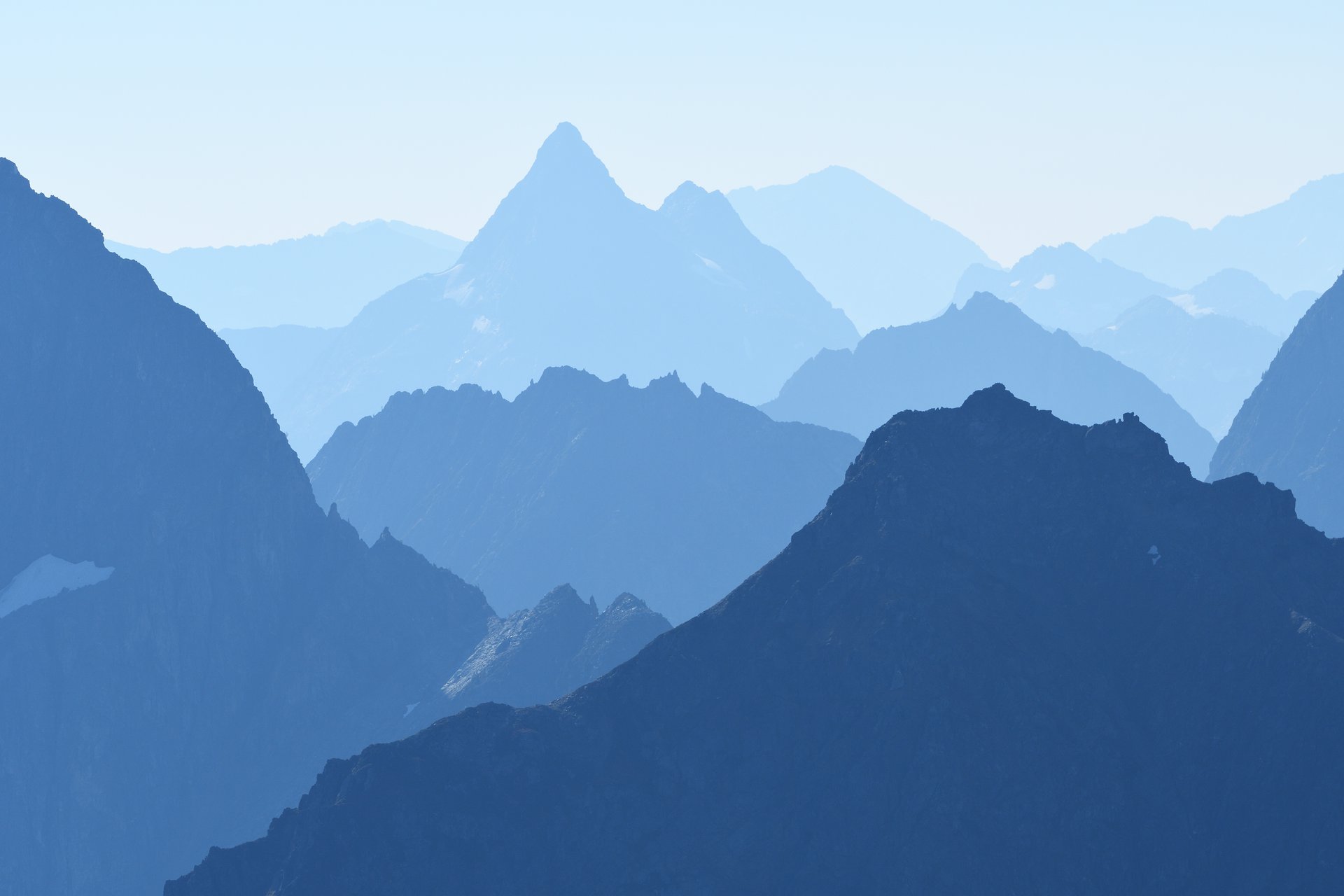 Wildfire smoke casts a haze over the Cascades on Sept