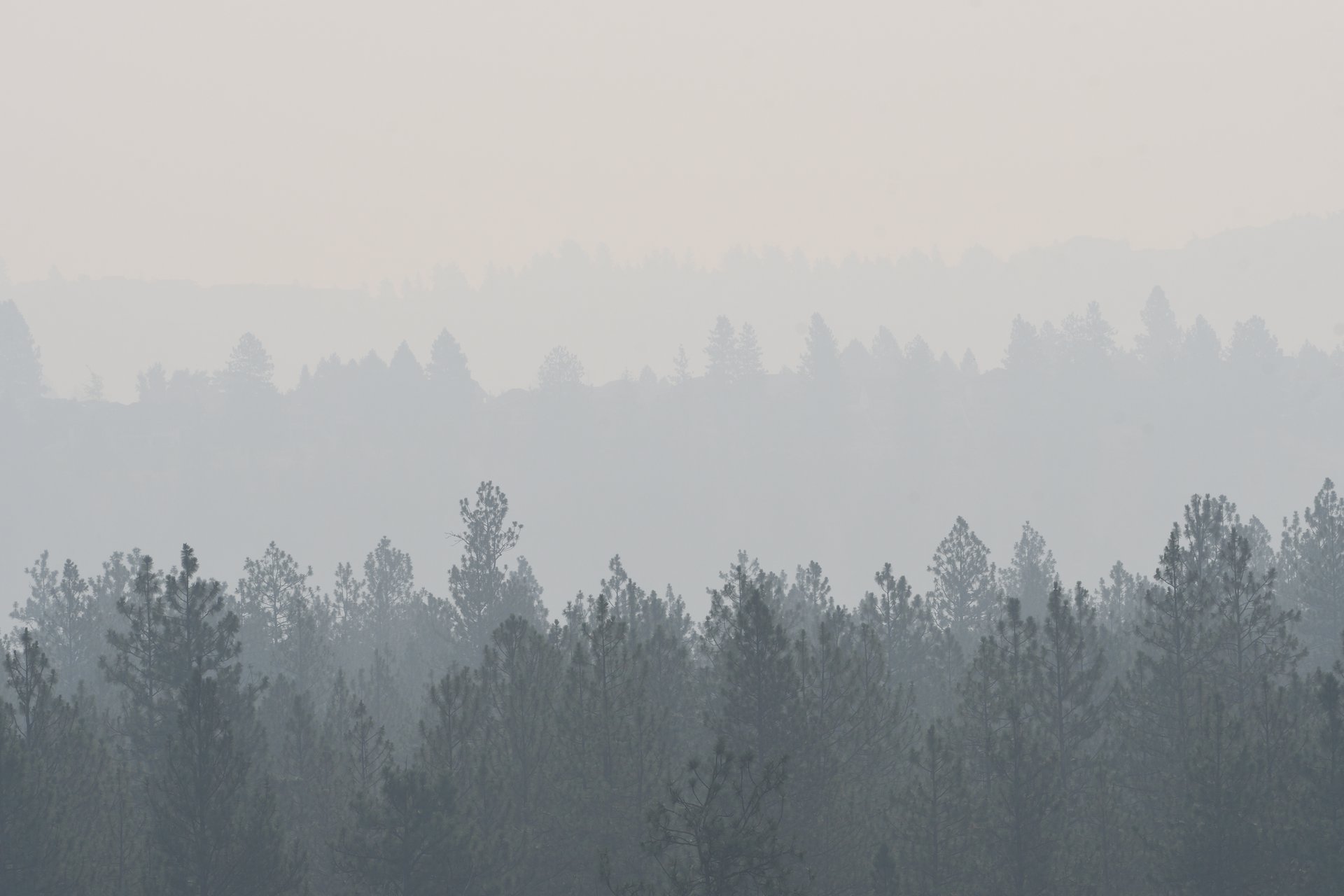 Wildfire smoke hangs over Spokane on Aug